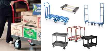 Blue Carts, Service Carts, Carpet Dollies