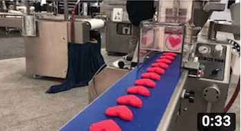 automated slicer making hearts